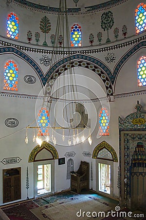 Inside the mosque Editorial Stock Photo