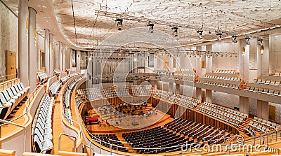 Inside of National Centre for the Performing Arts Editorial Stock Photo