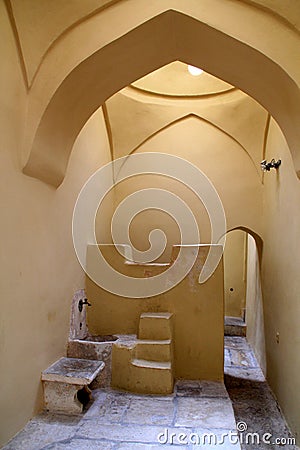 Inside the Ottoman Turkish Bathhouse on Island of Kos in Greece Stock Photo