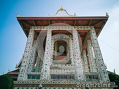 Inside part of temple in Wat Arun, Bangkok Editorial Stock Photo