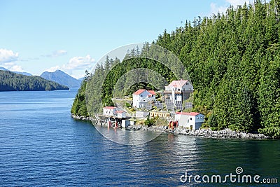 People admiring the beautiful blue ocean along the BC ferries inside passage route on the British Columbia coast , Canada. Editorial Stock Photo