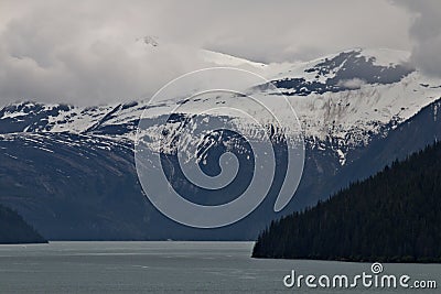 Inside Passage, between Juneau and Ketchikan, Alaska Stock Photo