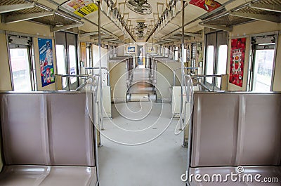 Inside passenger car Editorial Stock Photo