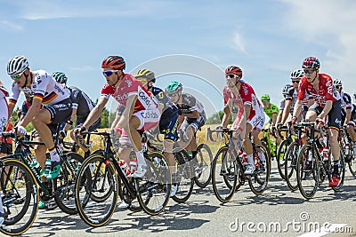 Inside the Peloton - Tour de France 2017 Editorial Stock Photo