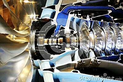 Inside the power engine metal world Stock Photo