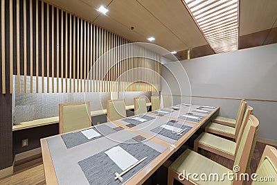 Inside a private Japanese Stock Photo