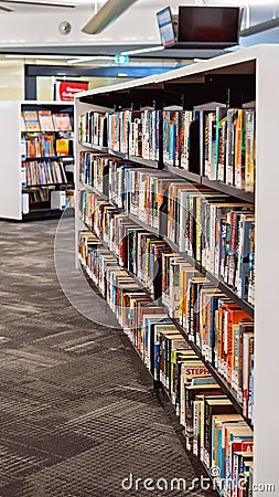 Inside Public City Library Editorial Stock Photo