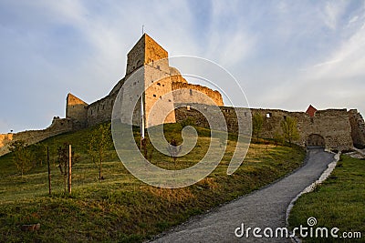 Inside of Rupea medieval citadel, Romania Stock Photo