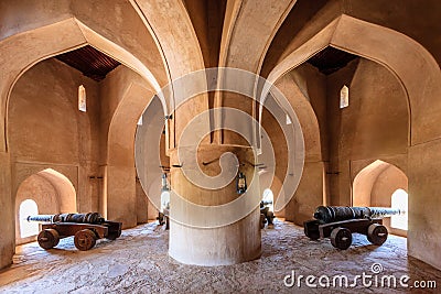 Inside Rustaq Fort, Oman Editorial Stock Photo