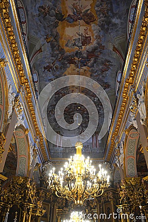 Inside of the Saint Volodymyr Cathedral Editorial Stock Photo