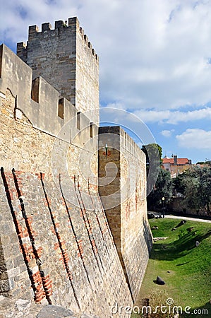 Inside San Jorge Castle Editorial Stock Photo