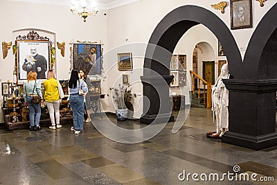inside of Sergei Parajanov Museum in Yerevan city Editorial Stock Photo
