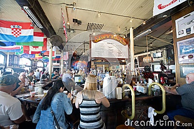 Inside Sloppy joes bar Editorial Stock Photo