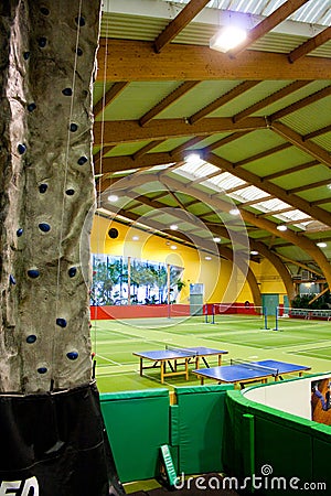 Inside a sport centre Stock Photo