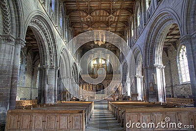 Inside St. Davids cathedral Editorial Stock Photo