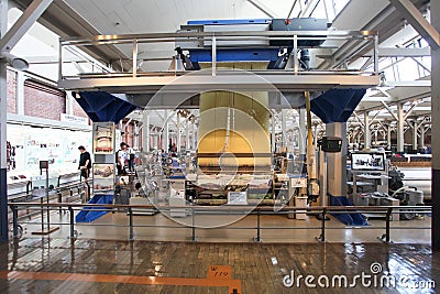 Inside the Toyota Commemorative Museum of Industry and Technology in Nagoya Editorial Stock Photo