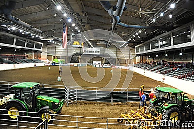 Inside the Tunica Arena and Exposition Center, Tunica Mississippi. Editorial Stock Photo