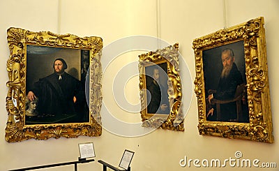 Inside Uffizi Gallery in Florence, Italy Editorial Stock Photo