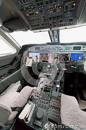 Inside view Cockpit G550 Stock Photo