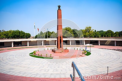 Inside view of National War Memorial in Delhi India, War Memorial full view during evening Stock Photo