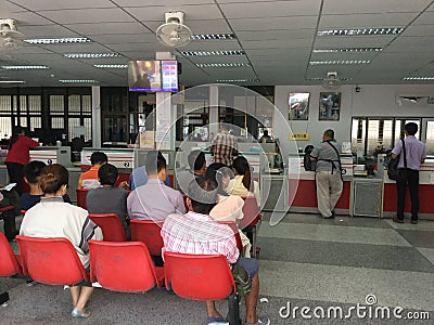 Inside View Post Office Thailand Editorial Stock Photo