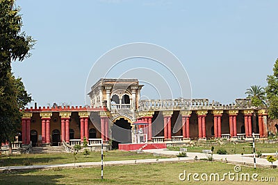 Inside view of Rajnagar palace complex Rajnagar, Bihar Stock Photo