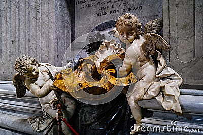 Inside view of Saint Peter's Basilica Editorial Stock Photo