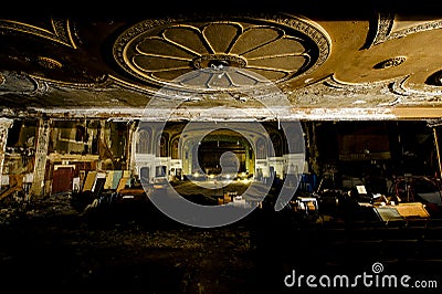 Abandoned Variety Theater - Cleveland, Ohio Stock Photo