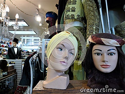 San Francisco, a vintage clothing store Editorial Stock Photo