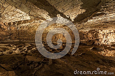 Inside the Vjetrenica caves Stock Photo