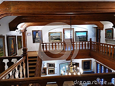 Inside the Zambaccian Museum, Bucharest, Romania Editorial Stock Photo