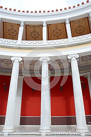 Inside zappeion, athens Stock Photo