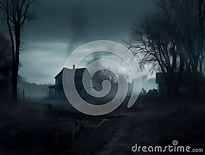 insidious house Stock Photo