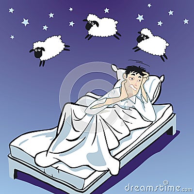 Insomnia Vector Illustration