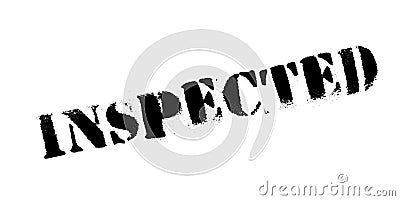 Inspected rubber stamp Vector Illustration