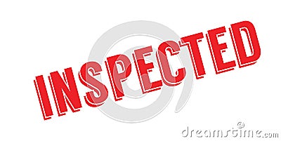 Inspected rubber stamp Vector Illustration