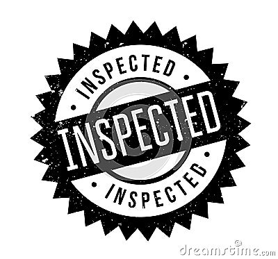 Inspected rubber stamp Vector Illustration