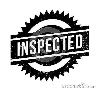 Inspected rubber stamp Vector Illustration