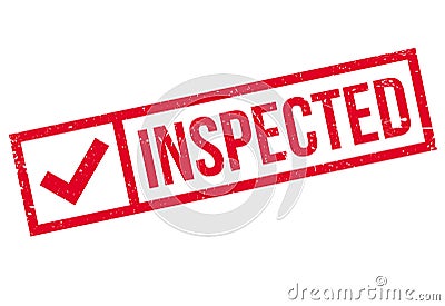 Inspected rubber stamp Vector Illustration