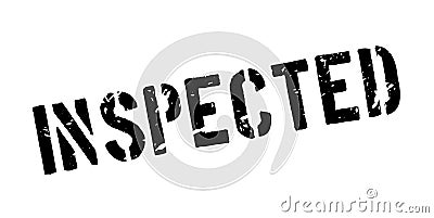 Inspected rubber stamp Vector Illustration