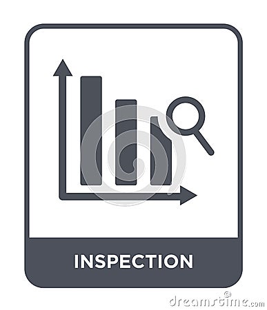inspection icon in trendy design style. inspection icon isolated on white background. inspection vector icon simple and modern Vector Illustration