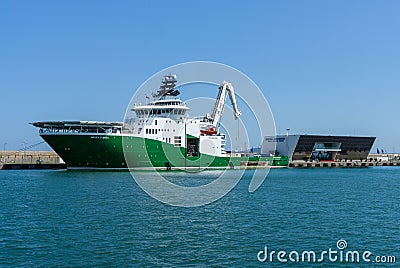 An Inspection, Maintenance and Repair IMR vessel Havila Subsea Editorial Stock Photo