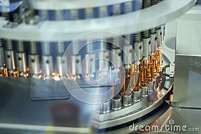 Pharmaceutical Optical Ampule Inspection Machine Stock Photo