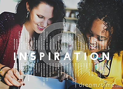 Inspiration Aspiration Imagination Inspire Dream Concept Stock Photo