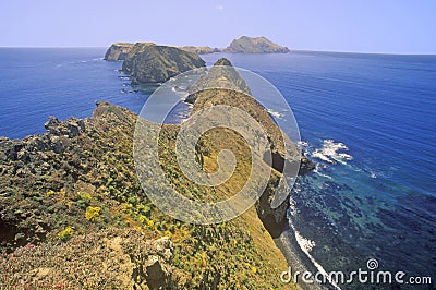 Inspiration Point on Anacapa Island, Channel Islands National Park, California Stock Photo