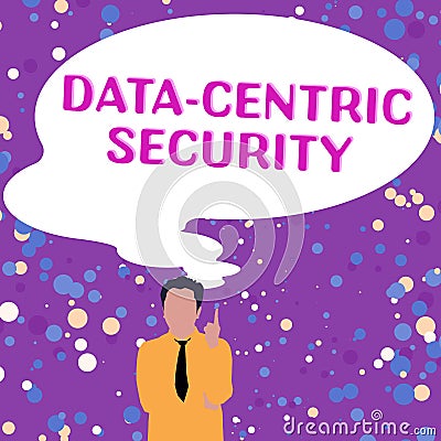 Inspiration showing sign Data Centric Security. Business showcase involves the retrieved values from the database by the Stock Photo