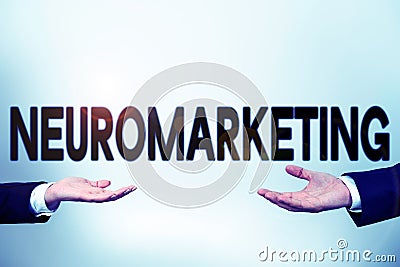 Hand writing sign Neuromarketing. Internet Concept field of marketing uses medical technologies such as fMRI Stock Photo