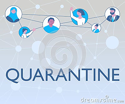 Inspiration showing sign Quarantine. Business overview restraint upon the activities of person or the transport of goods Stock Photo