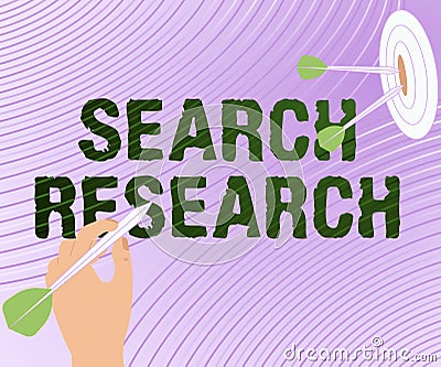 Inspiration showing sign Search Research. Word Written on creative and systematic work taken to increase knowledge Stock Photo