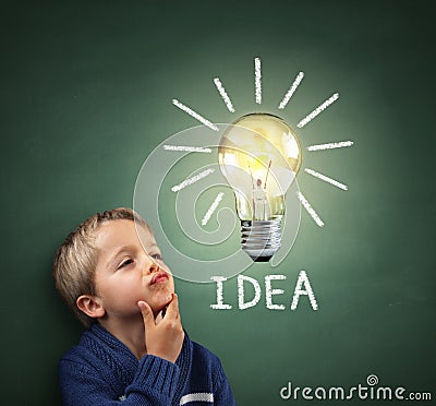 Inspirational idea Stock Photo